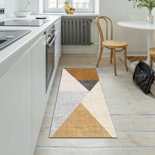 Alfombra antideslizante de pasillo naranja 40x300 cm para evitar resbalones 5