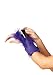 Leg Avenue Furry Wrist Wallet, Purple, One Size