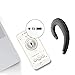 Ear Hook Bluetooth Headphone V5.0 with Mic, Painless Single Ear Wireless Headset 5 Hrs Playtime for Android Phones/iPhone X/8/7/6, Lightweight Non Bone Conduction Headphone with Ear Plug - Black