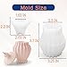 Silicone Box Mold with Lid Resin Epoxy Casting Molds Vintage Striped Wave Candle Jar Cement Mould for Resin Craft Making DIY Art Jewelry Trinket Organizer Candy Container Concrete Moulds Home Decor