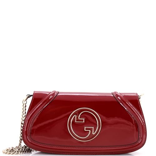 Pre-Loved Blondie NM Chain Flap Shoulder Bag Patent Medium, Red