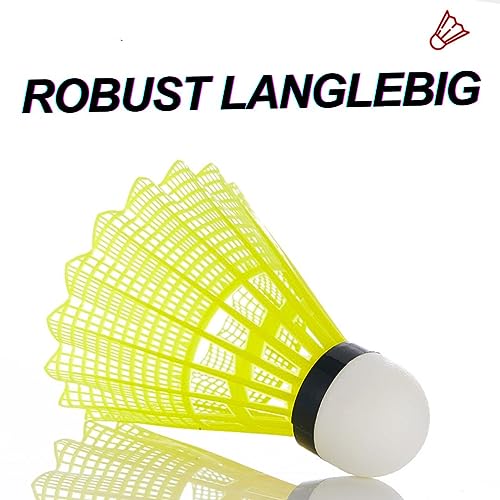 Foto von Kawasaki Federbälle Badminton bälle gelb Badmintonbälle für Training & Wettkampf,stabil und langlebig,Federball bälle für Outdoor & Indoor