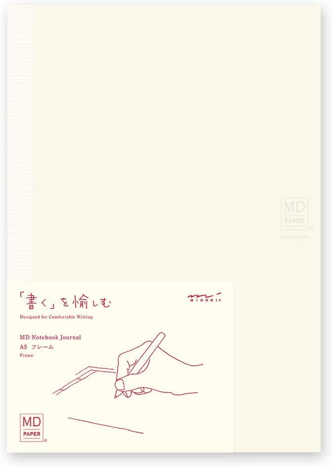 DESIGNPHIL 15309006 Midori Notebook, MD Notebook, Journal, A5, Frame A