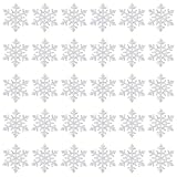 beinkmake 30Pcs Snowflake Rhinestone Patches Beaded Appliques Sew on Snows Christmas Sequin Sticker Decorations for Sewing Clothes Dress Jeans Shirts DIY Headbands Bags