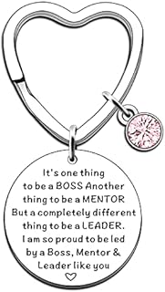 JMIMO Boss Gifts Leaving Gifts for Colleague Boss Goodbye Farewell Mentor Appreciation Keyring Gifts for Boss Retirement Gifts for Boss