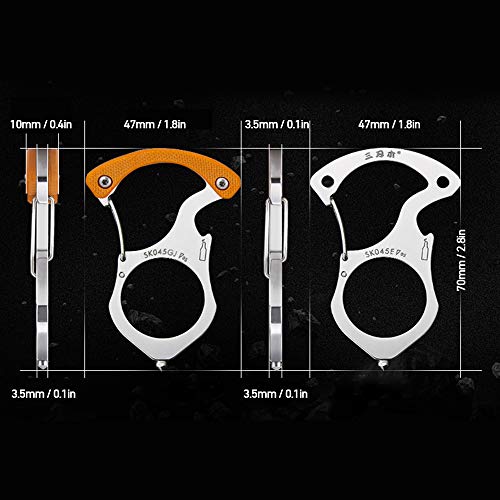 Chaveiro, Andoer Porta-chaves multiferramenta ao ar livre Anel Ferramenta de sobrevivência para acam
