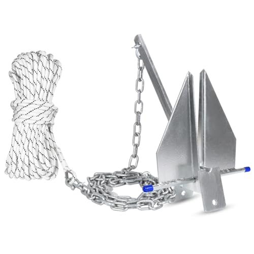 SajoSolid Boat Anchor, 10 lb Galvanized...