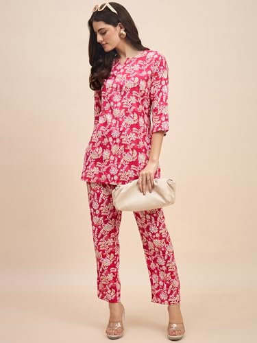 Image of Truvon Fashions Women Cord Set, Kurta and Pant Set
