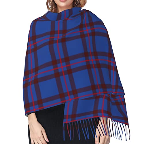 Winter Warm Wrap Shawl Elliot Modern Tartan Print Scarves Blanket Scarf For Women Men4