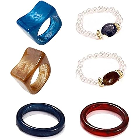 XHBTS 6 Pcs Vintage Stacked Rings Set Cover