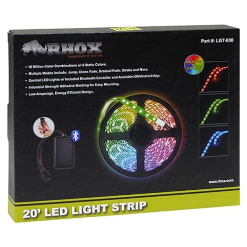 Tira de LED RGB 20 pies con control Bluetooth miniatura 2