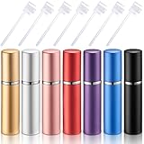 Motiskyy 70 Pcs 5ml Refillable Perfume Atomizers Bulk - Mini Travel Cologne Sprayers with Refill Pump & Transfer Tool for Perfume Makers & Small Studios (Mixed Color)