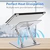 Gogoonike Laptop Stand for Desk, Adjustable Laptop Riser, Metal Foldable Computer Stand Holder Portable Notebook Mount, Ventilated Cooling Printer Stand Compatible with 10-15.6” Laptops #3