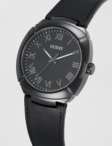 Image of Guess Round 45mm Black Dial Analog Men Watch - U1464G3M