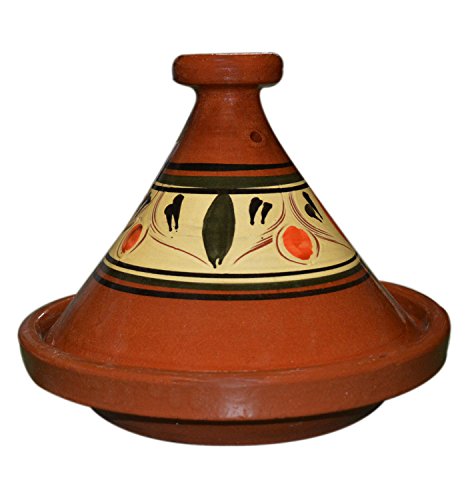 Treasures Of Morocco Moroccan Cooking Tagine, Handmade Safe Glazed Traditional, Medium Size, 10...