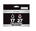 Produktbild Lexmark 80D2952 17/27 Tintenpatrone und dreifarbig Standardkapazität:7.4ml,Farbe:9.2ml:210SS,Farbe:175SS 2er-Pack, schwarz