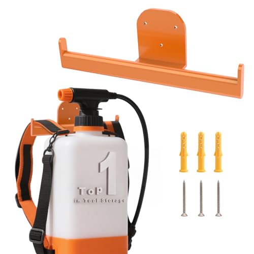 FLEXI RODS Backpack Leaf Blower Hanger, Backpack Sprayer Wall Mount, Lawn Care Accessories, Garage Storage, Weed Eater Hanger Garage Organization Storage, 1 Pack