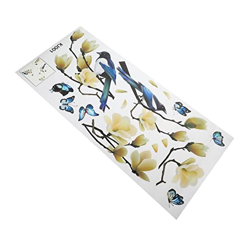 Autocollants de fenêtre statiques fleurs Cabilock pour une déco de printemps repositionnable