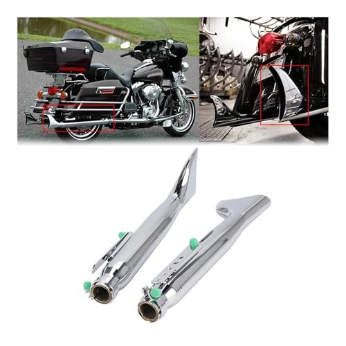 Tubo de escape universal con silenciador lateral izquierdo y derecho bobber 2