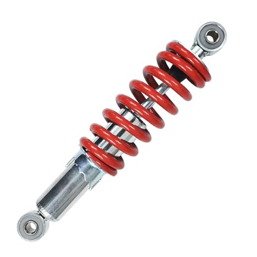 HOOUP Amortecedores traseiros ajustáveis de 260 mm 10,2 polegadas para 50cc 70cc 90cc 110cc 125cc Baja Motorsports DR70 Tao Tao DB20 Kids Pit Dirt Bike Quatro Rodas Quadriciclo ATV Pequena Motocicleta