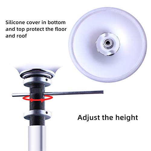 Raylon Spinning And Static Dance Pole, 7.4Ft - 9.6Ft Adjustable Height, 45Mm Diameter Portable Dancer Pole, Fitness Exercise Dancing Pole For Home Pub Party Gym #TOP2