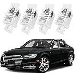 4 Pièces LED Lumière de Projecteur de Voitur pour Audi, Eclairage Porte...