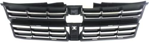 Grille Assembly Textured Dark Gray Shell and Insert For Dodge Grand Caravan 2008 2009 2010 - CH1200310