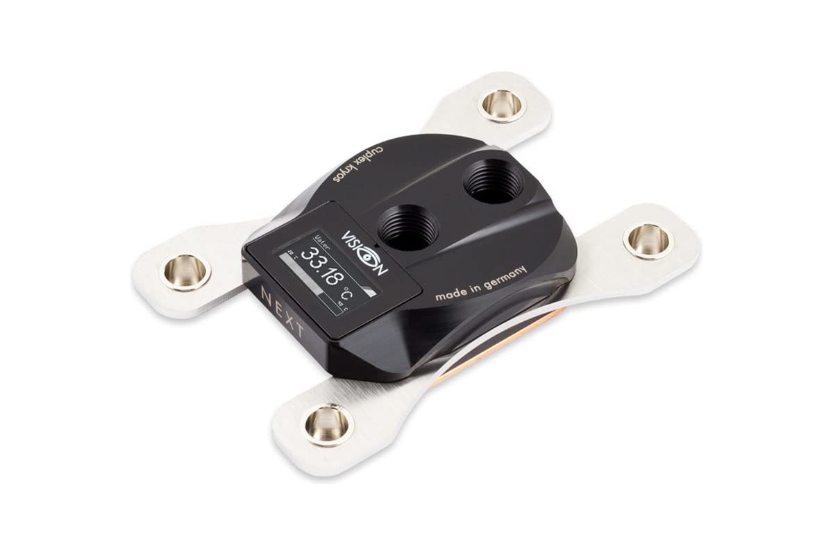 Bloque Aqua Computer AQC cuplex kryosNEXT con base de cobre mecanizada para socket AM4 5
