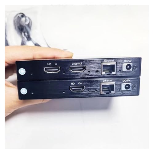 Extensor IP 4K de 200 m con transmisión estable sobre divisor HDMI KVM RJ45 2