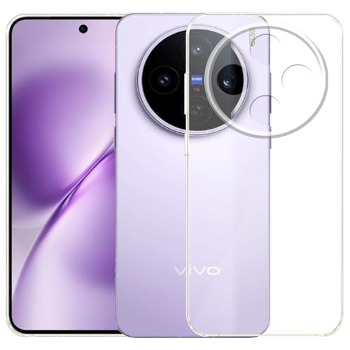 Image of Amazon Brand - Solimo for Vivo X200T 5G Premium Transparent Soft Silicon Crystal Clear Back Cover [Transparent]