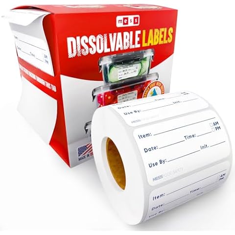 MESS Dissolvable Food Labels (1x2 200) Cover