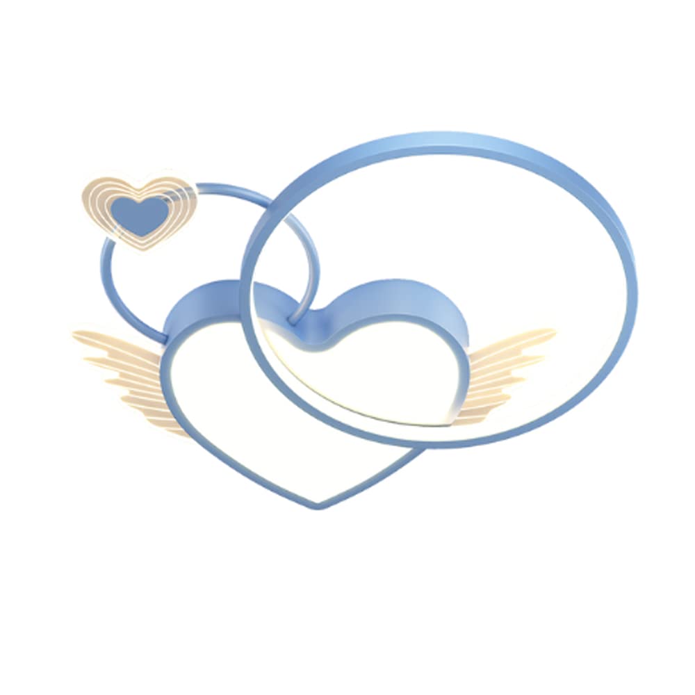 Oldsix Cute Cartoon Heart Shaped LED Ceiling Lamp Modern Flush