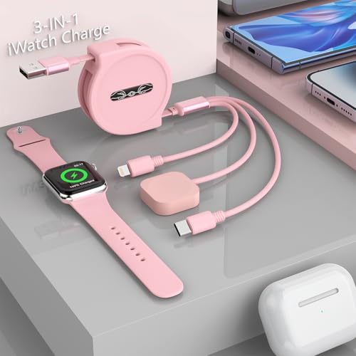 Câble de charge universel rétractable 3 en 1 multi-embouts