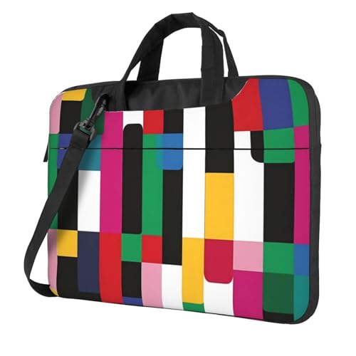 Bolso geométrico colorido para laptop de 14 pulgadas miniatura 1