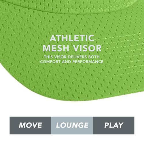 Augusta Sportswear Women's Athletic Mesh Visor - Stylish Sun Hat for Golf, Running, and Outdoor Activities, Lime