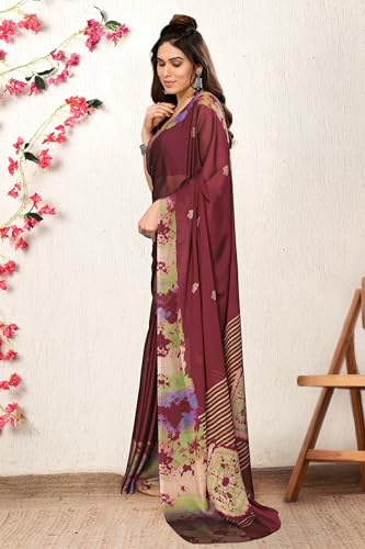 Image of MIRCHI FASHION Saree for Woman Chiffon Tie Dye Printed | Lightweight Daily Wear Women's Sari with Unstitched Blouse Piece (Available in 10 Colors)