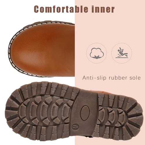 HOMEHOT Girls Ankle Boots Kids Dress Short Boots Low Heel (toddler,littile kids)3