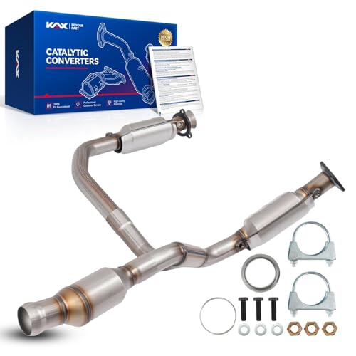 KAX Catalytic Converter Fit for 2014-2018 Silverado/Sierra 1500 4.3/5.3L，2015-2019 Tahoe/Suburban/Yukon/Yukon XL 5.3L, 50497 Stainless Steel High Performance 1pc (EPA Compliant) by KAX - Used condition - US$78.57