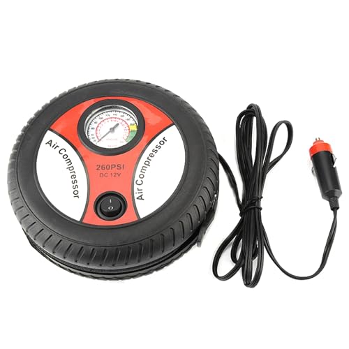 Przenośna Pompka Samochodowa 12V Wizualny Manometr w Oponach Motocykl Motocykl Pompka do Opon łatwy do Noszenia i Przechowywania Samochodu bądź Przygotowany na Wszystko
