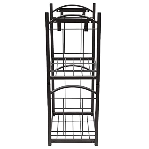 Zwaar brandhoutrek 2 Lagen Iron Brandhout Rack Afneembare Haard Tool Rack Indoor Outdoor Ontsteking Houder Indoor… - Image 6