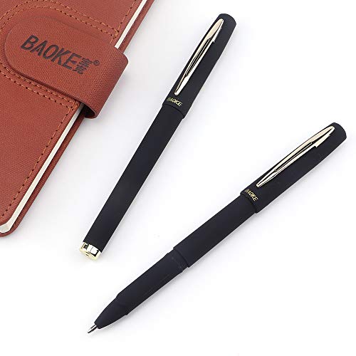 Bolígrafos gel BaoKe punta 0.7mm negro pack 12 miniatura 6