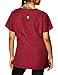 WonderWink Women's Scrubs Four Way Stretch Sporty V-Neck Top, Wine, Large