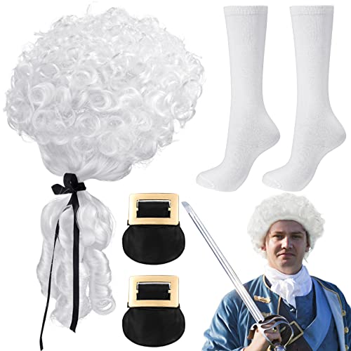 Giegxin 3 Pieces Halloween Colonial Costume Founding Father Historical Judge