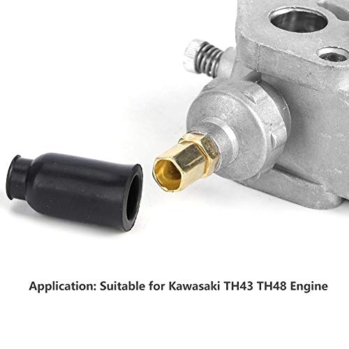 wosume Carburetor, Outdoor Gardening Tool Lawn Mower Carburetor Carb Replacement for TH43 TH48 Engine - Image 4