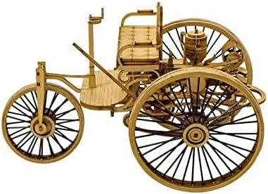 Miniatura 3 de Viloga Rompecabezas de madera 3D Kit de construcción de modelo de vehículo de corte láser para adultos El primer coche del mundo Montaje