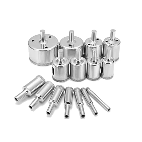 Juego de brocas corona diamantadas 6-50mm 15 piezas miniatura 1