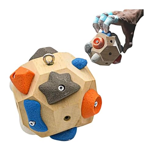 Handcrafted Boulder Block - Build Strength And Precision, 3D Rock Climbing Training Ball For Finger Strength, Finger Training Tool For Climbers, Rock Climbers Gift For Mountain Climbing Present