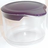 Con uso estudiado TUPPERWARE Jarra para leche jarra de leche Azúcar jarrita para leche crema lila