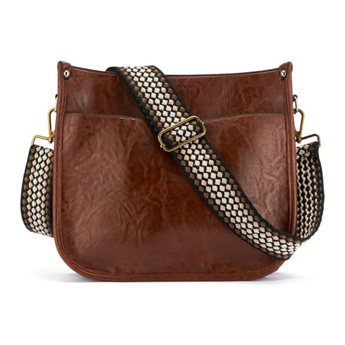 Image of ZOOEASS Bronze Buckles Purse Strap, 2 inch Wide Crossbody Handbag Strap Adjustable Replacement Shoulder Strap Vintage Embroidery