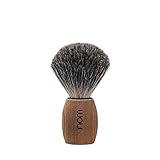 NOM OLE Shaving Brush | Pure Badger Shave Brush for Shaving soaps and creams | Exfoliating Shaving Brush | Pure Spruce handle
